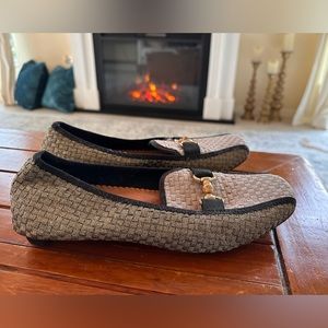 Bernie Mev Woven Two-Toned Loafers Size 41/9.5